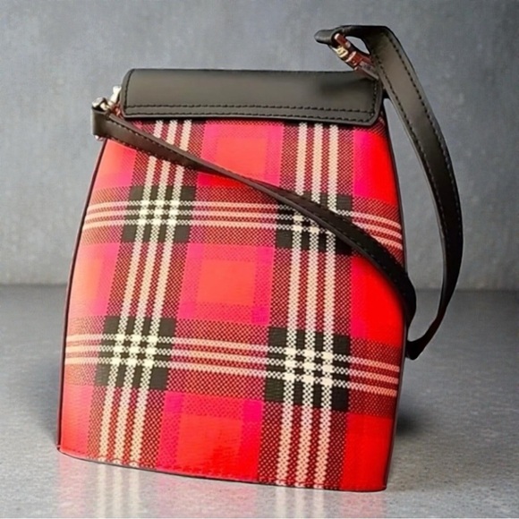 Kate Spade Blinx Plaid 3d Owl Crossbody - Picture 13 of 14